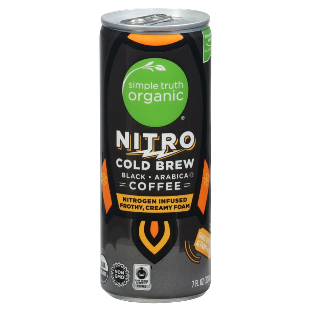 slide 1 of 6, Simple Truth Organic Nitro Black Cold Brew Coffee, 7 fl oz