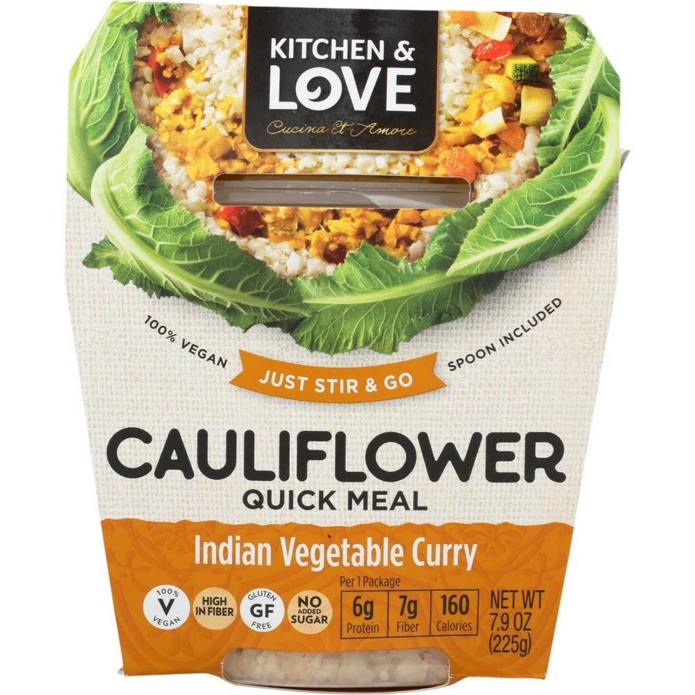 slide 2 of 3, Cucina & Amore Cauliflower Curry Meal, 7.9 oz