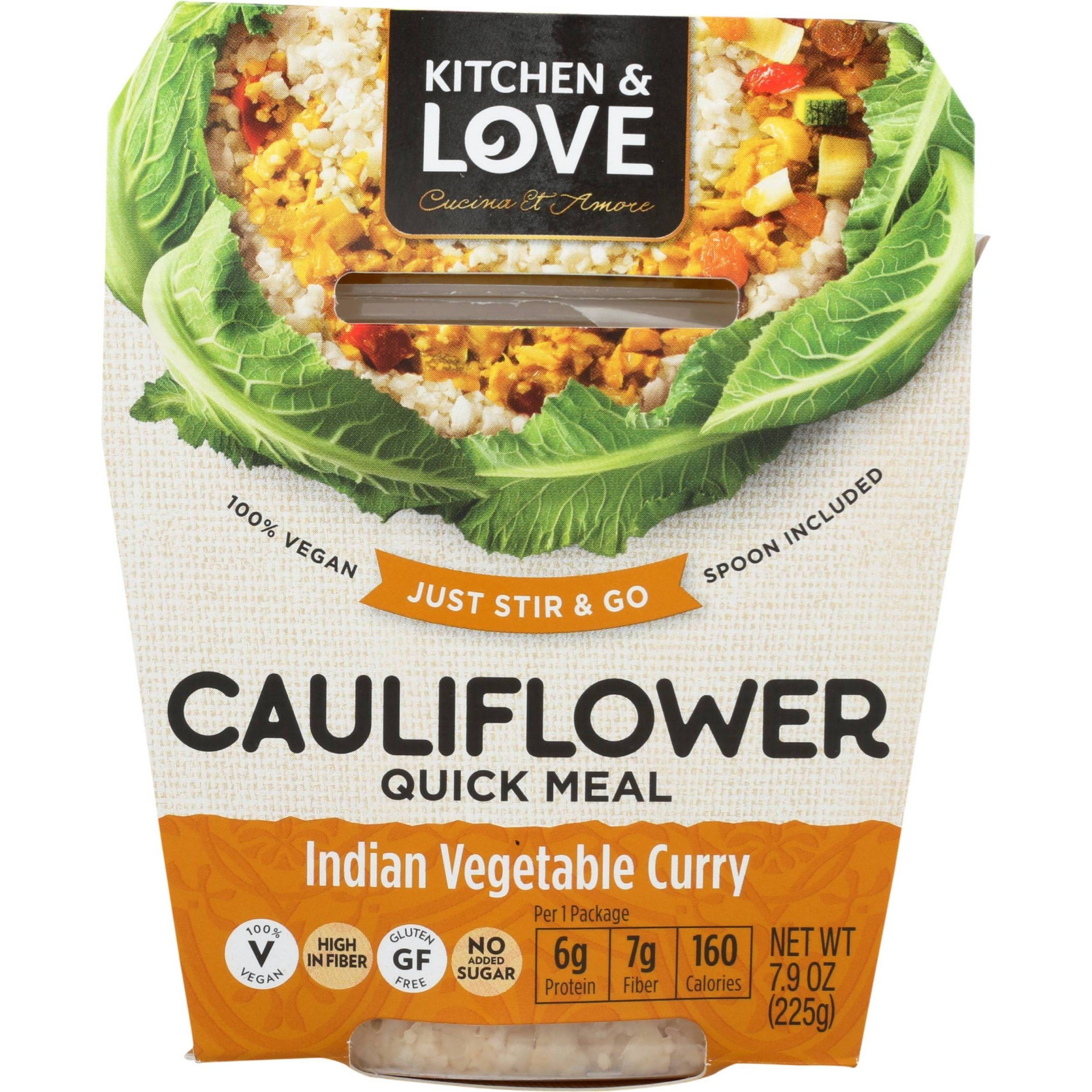 slide 1 of 3, Cucina & Amore Cauliflower Curry Meal, 7.9 oz
