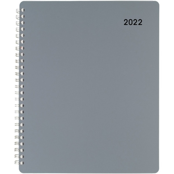 slide 1 of 4, Office Depot Brand Weekly/Monthly Appointment Book, 7'' X 8-3/4'', Silver, January To December 2022, Od710930, 7 in