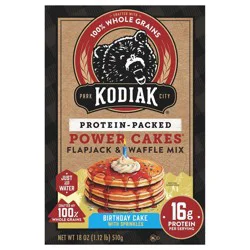 Kodiak Cakes Flapjack & Waffle Mix, Birthday Cake, 18 oz