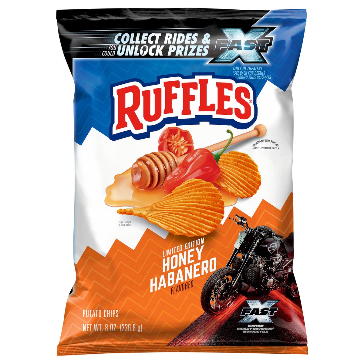 slide 1 of 1, Ruffles Potato Chips, 8 oz