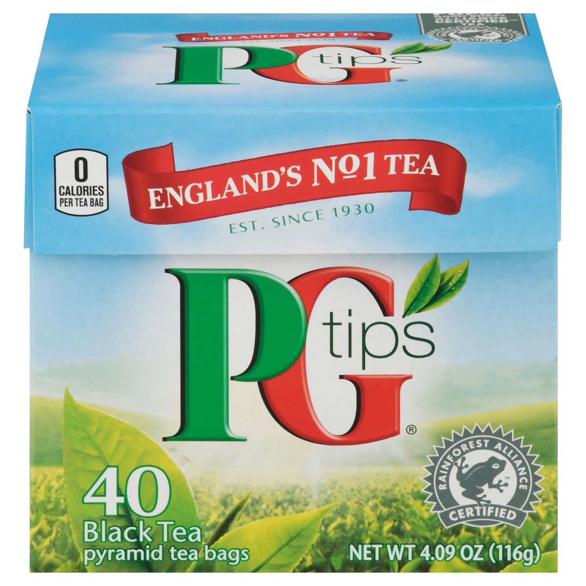 slide 1 of 4, PG Tips Black Tea 40 Pyramid Tea Bags, 40 ct