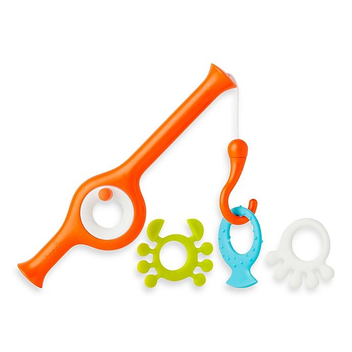 slide 1 of 3, Boon CAST Fishing Pole Bath Toy - Orange/Multi, 1 ct