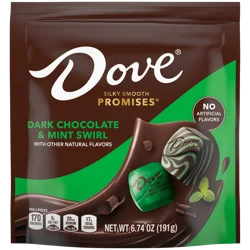 Dove Promises Silky Smooth Dark Chocolate & Mint Swirl 6.74 oz