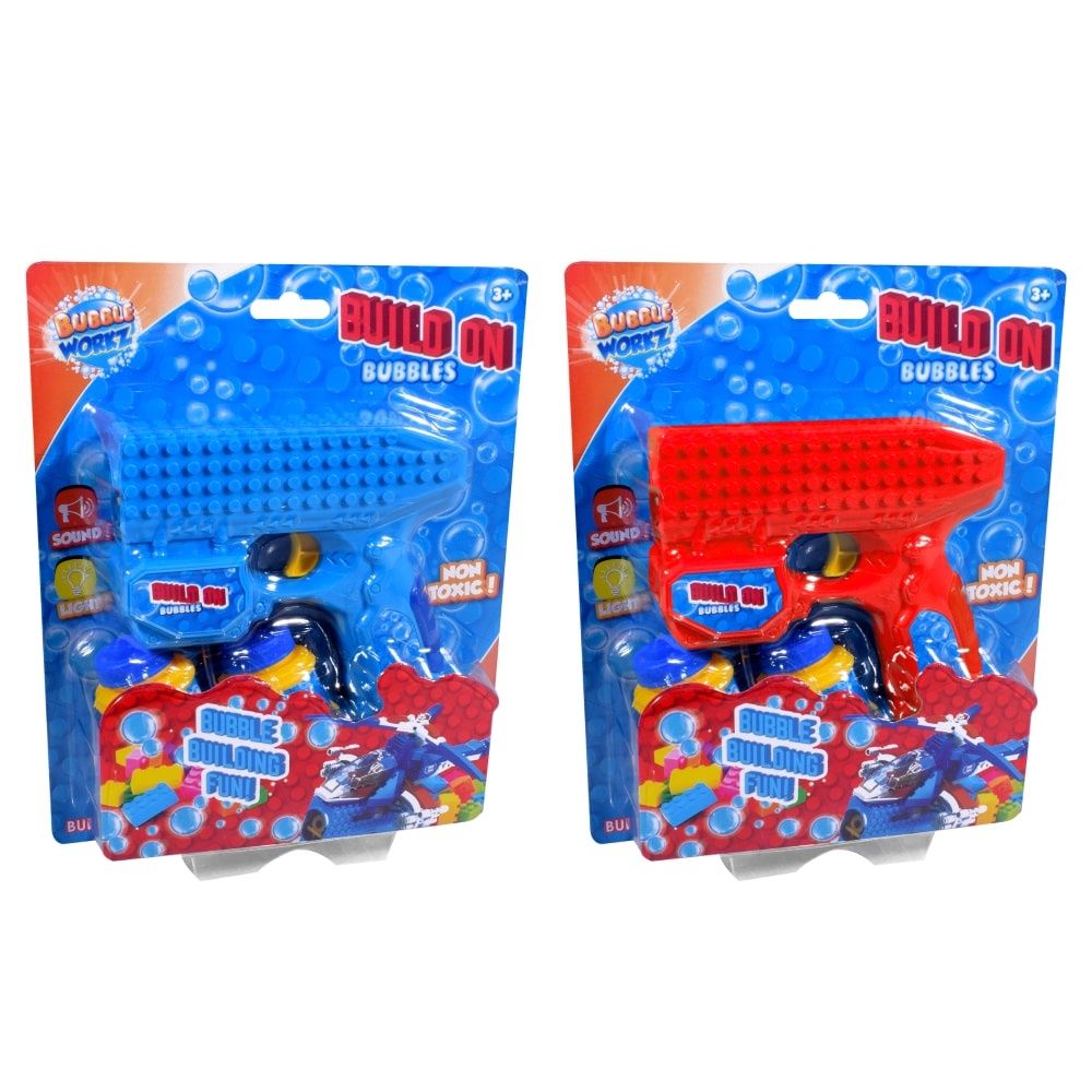 slide 1 of 1, Anker Bubble Workz Build On Blocks Bubbles Blaster - Assorted, 1 ct