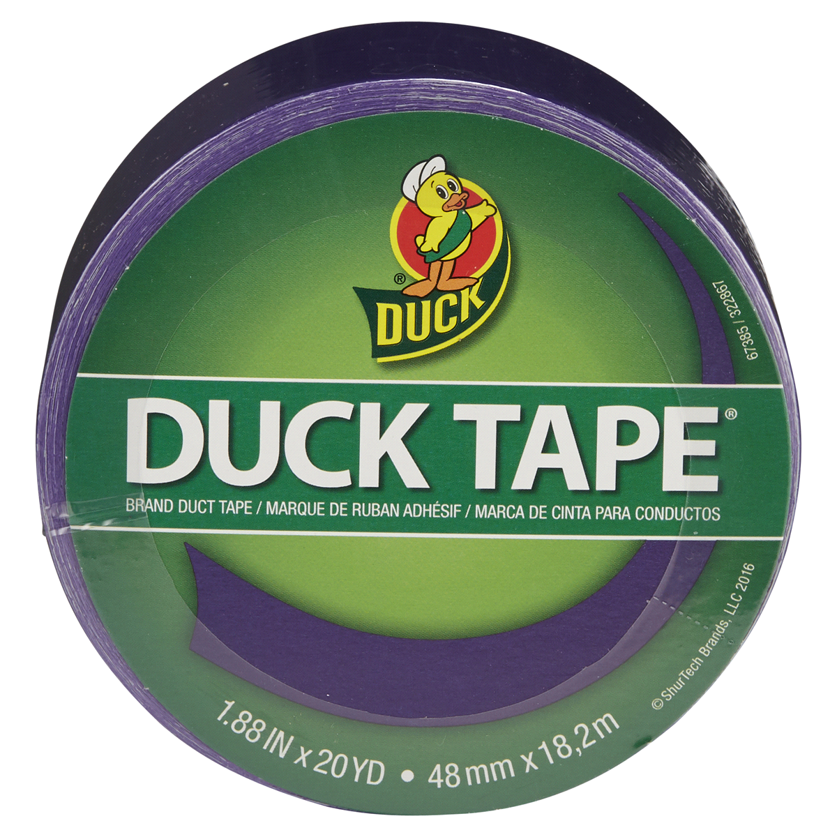 slide 1 of 3, Duck Brand Duct Tape Purple, 1.88 in x 20 yd