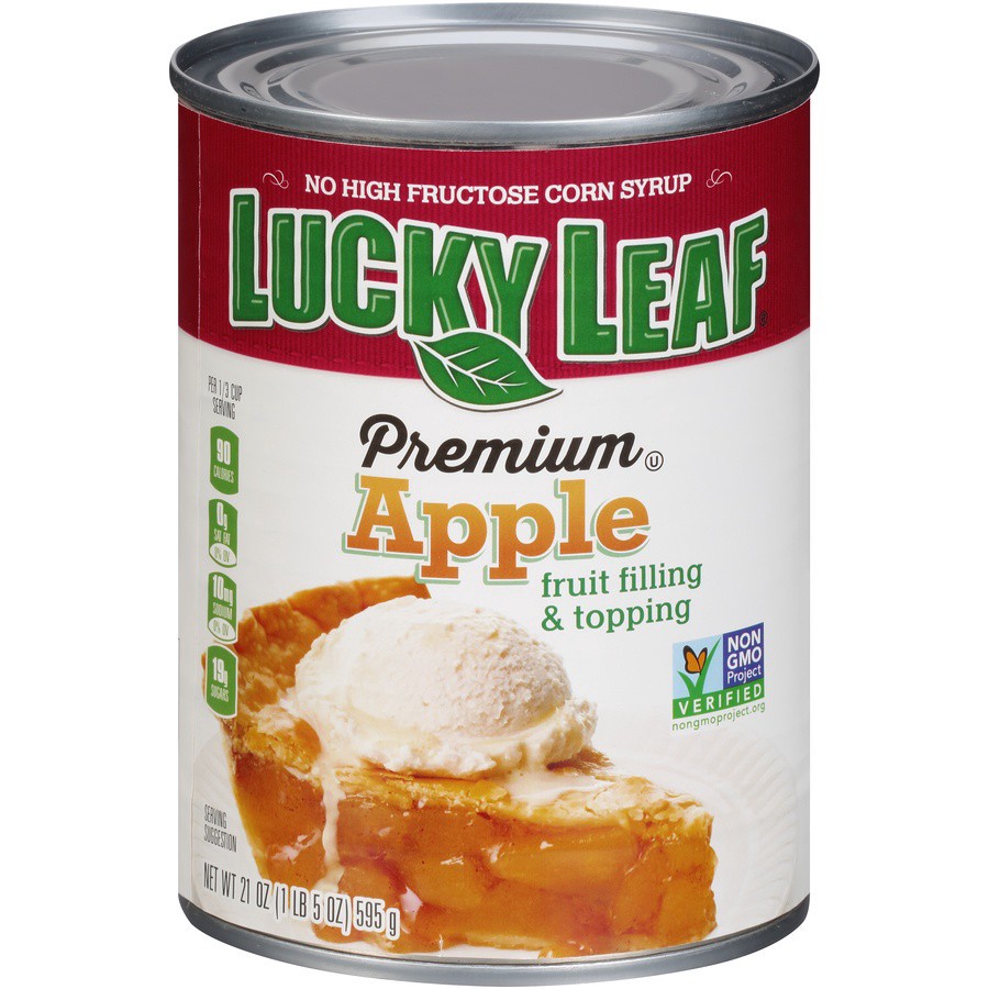 slide 1 of 9, Lucky Leaf Premium Apple Fruit Filling or Topping 21 oz, 21 oz