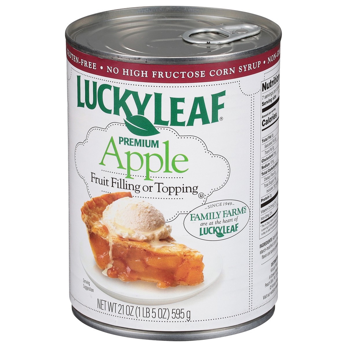 slide 6 of 9, Lucky Leaf Premium Apple Fruit Filling or Topping 21 oz, 21 oz