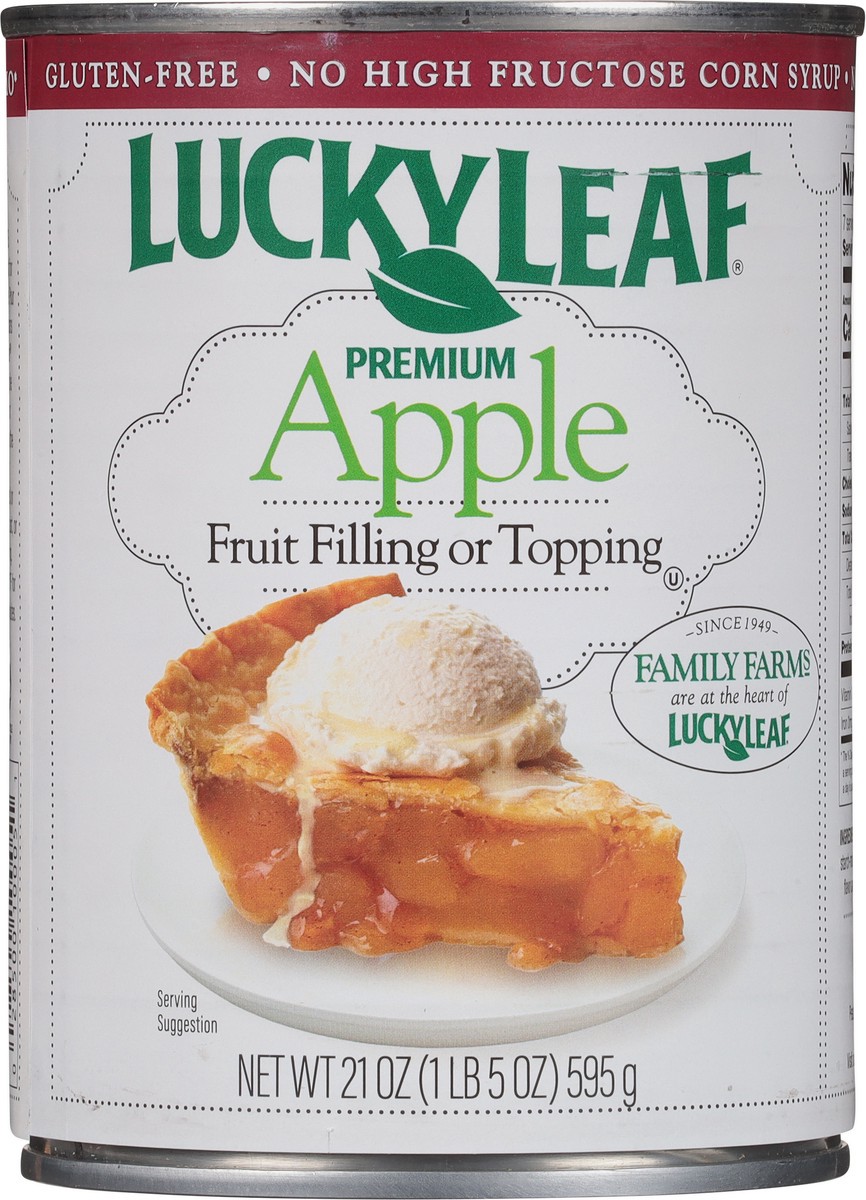 slide 5 of 9, Lucky Leaf Premium Apple Fruit Filling or Topping 21 oz, 21 oz