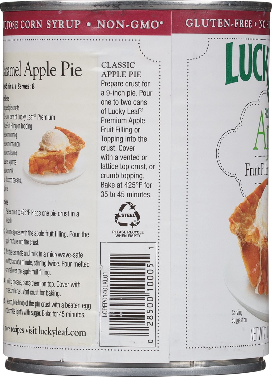 slide 2 of 9, Lucky Leaf Premium Apple Fruit Filling or Topping 21 oz, 21 oz