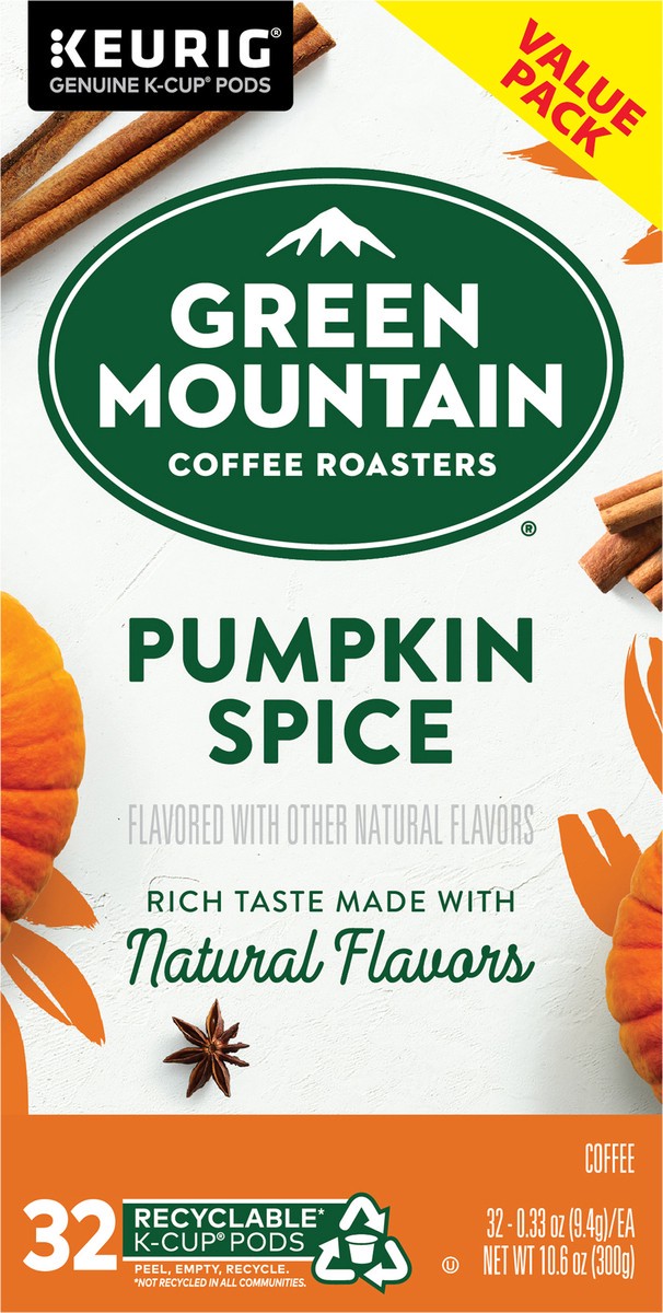 slide 2 of 8, Green Mountain Coffee Roasters Seasonal Selections Pumpkin Spice 32 Count, 32 ct