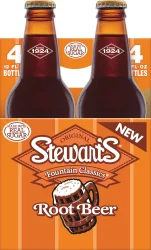 Stewart's Root Beer Made With Sugar Glass Bottles