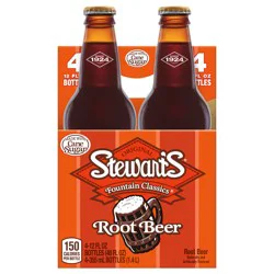 Stewart's Root Beer Bottles - 48 fl oz