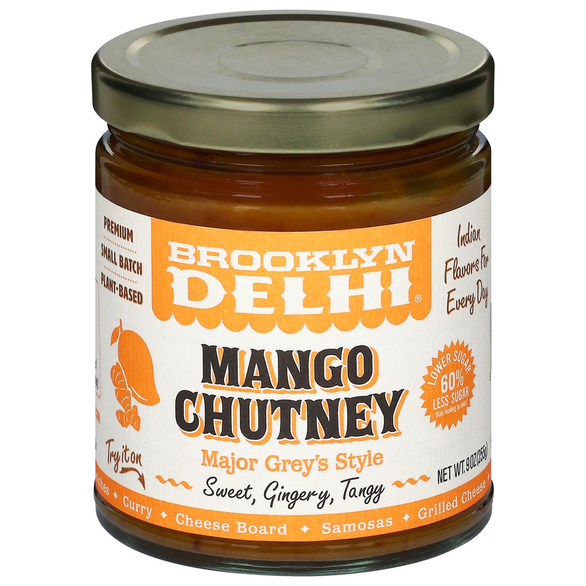 slide 1 of 12, Brooklyn Delhi Mango Chutney Major Grey's Style, 9 oz