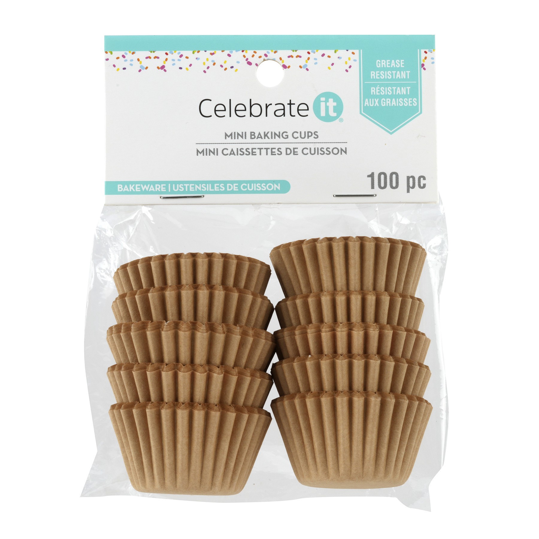 slide 2 of 2, Mini Kraft Baking Cups By Celebrate It, 100ct., 100 ct