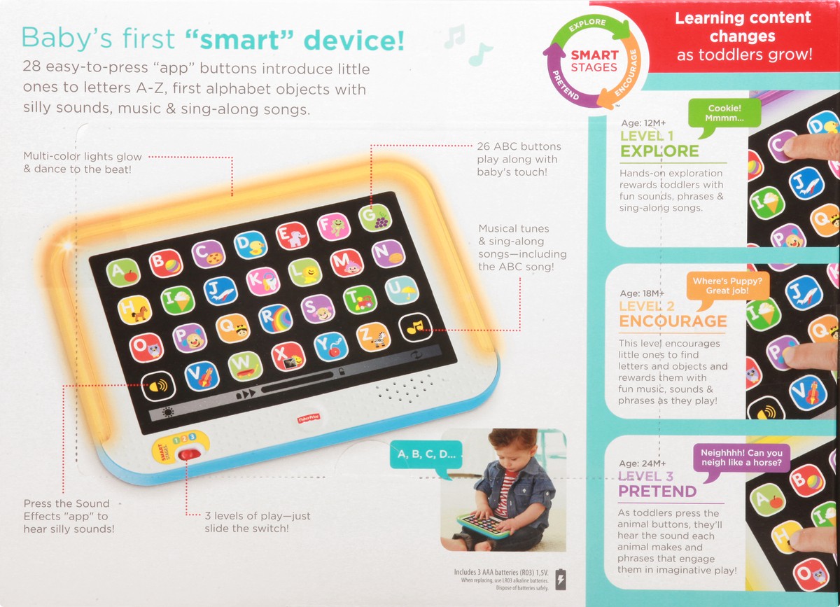 slide 5 of 9, Fisher-Price Laugh & Learn 12-36M Smart Stages Tablet 1 ea, 1 ea