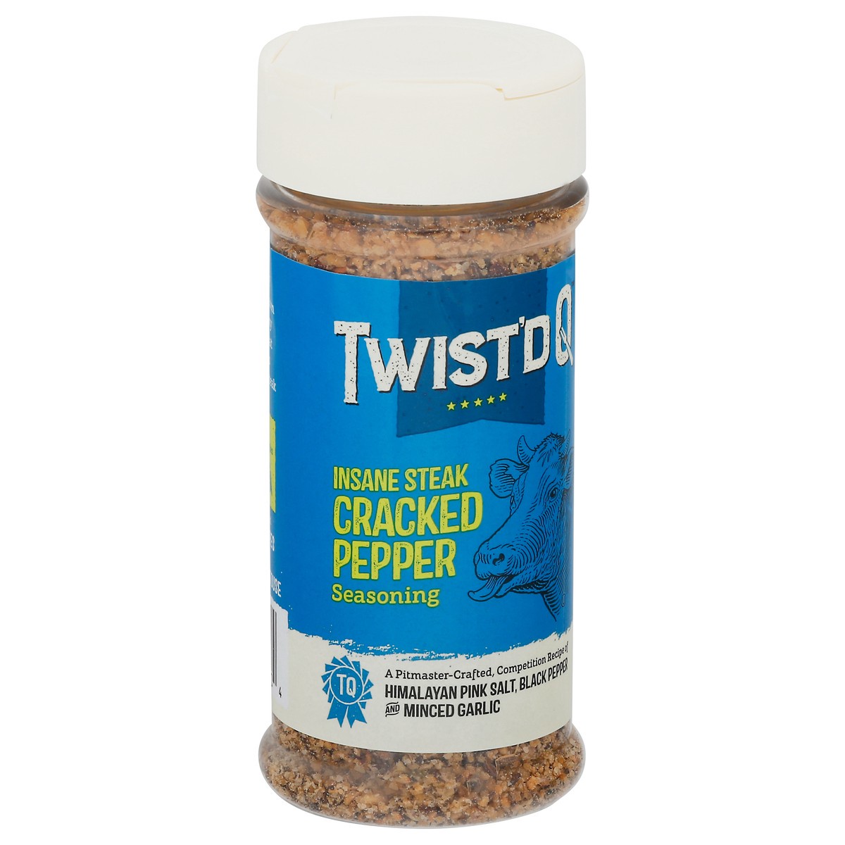 slide 2 of 9, Twist'd Q Insane Steak Cracked Pepper Seasoning 6.2 oz Bottle, 6.2 oz