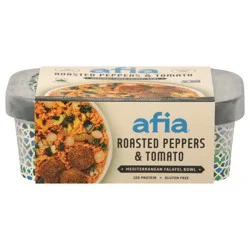 Afia Mediterranean Roasted Pepper & Tomato Falafel Bowl 10 oz