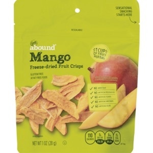 slide 1 of 1, Gold Emblem abound Mango Freeze-Dried Fruit Crisps, 1 Oz, 1 oz