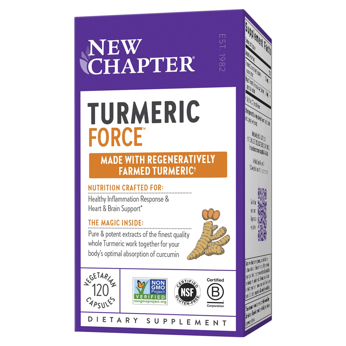 slide 1 of 1, New Chapter Tumeric Force, 120 ct