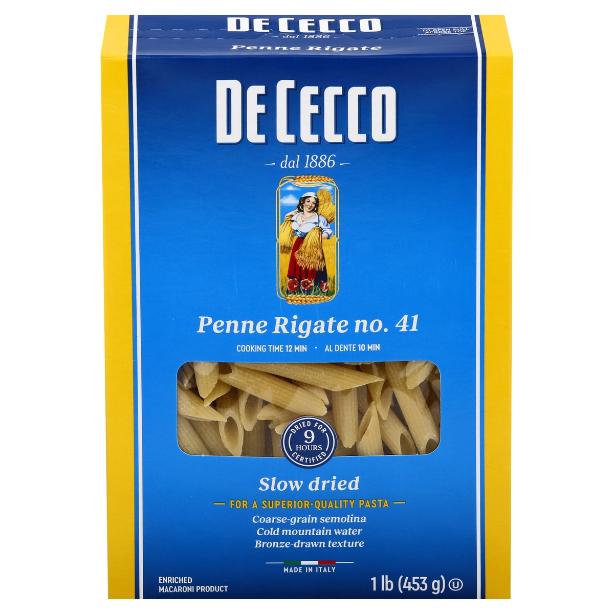 slide 1 of 6, De Cecco Penne Rigate Pasta, 