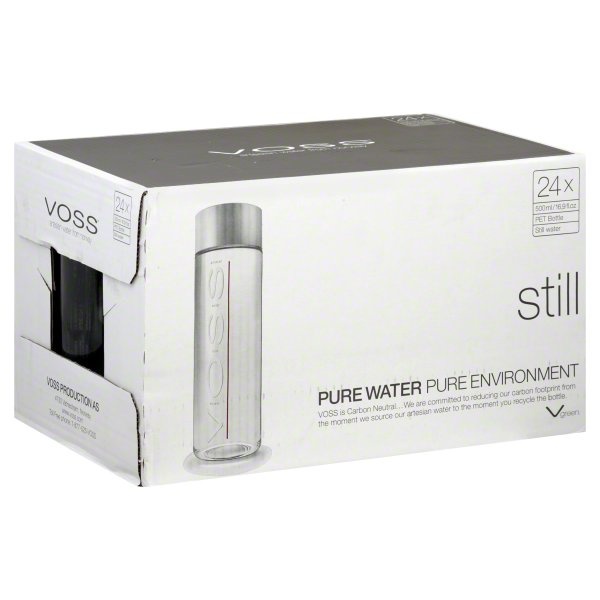 slide 1 of 1, Voss Pure Water, 24 ct; 16.9 fl oz