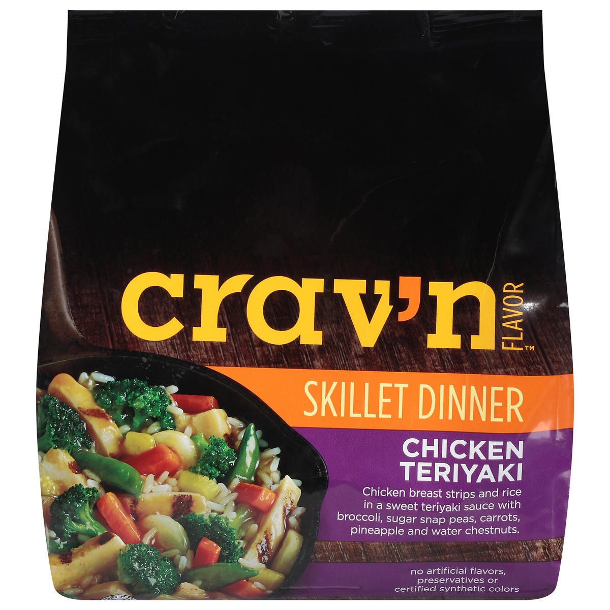 slide 3 of 4, Crav'n Flavor Chicken Teriyaki Skillet Dinner 21 oz, 21 oz