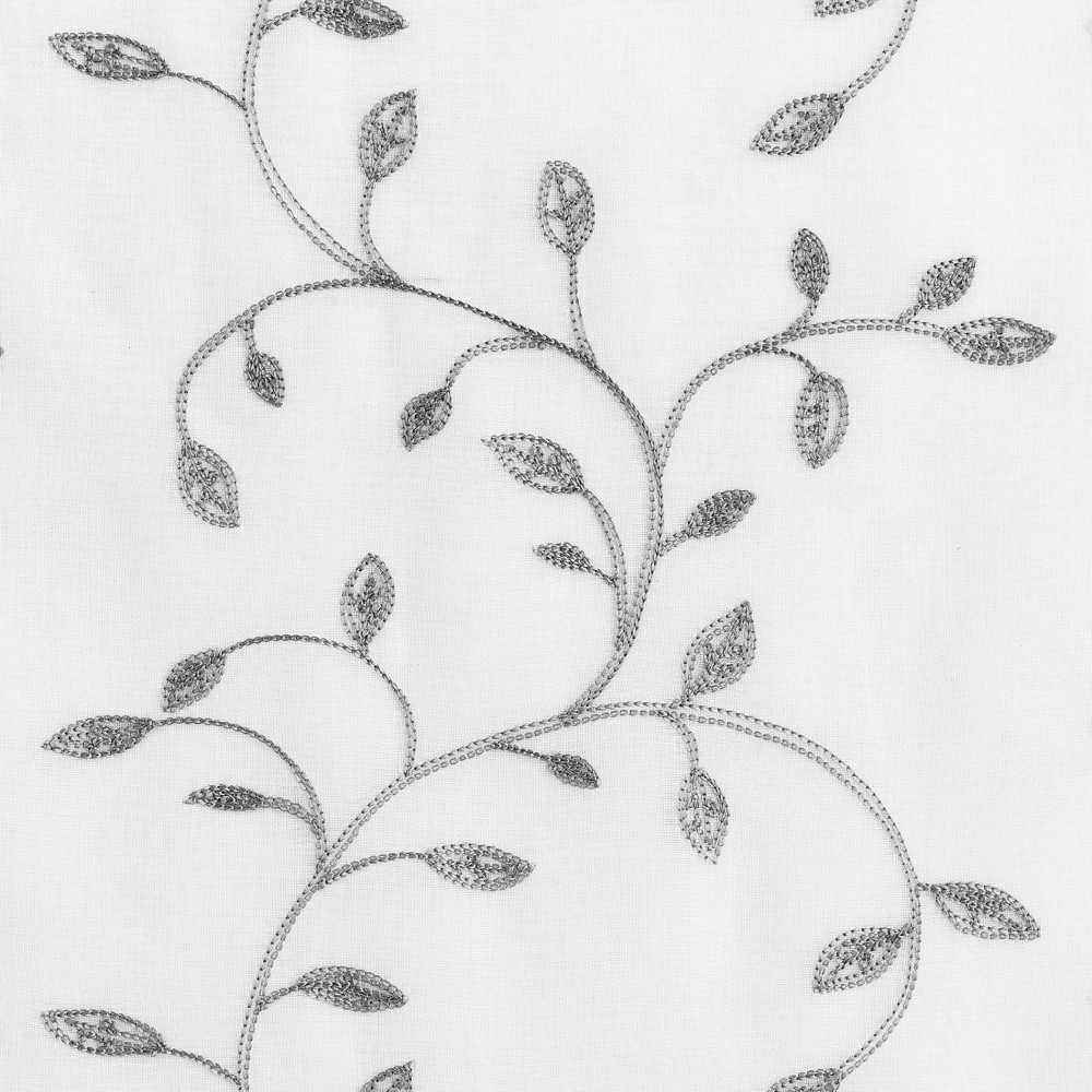 slide 3 of 4, No. 918 Francine Window Panels - White / Gray, 1 ct