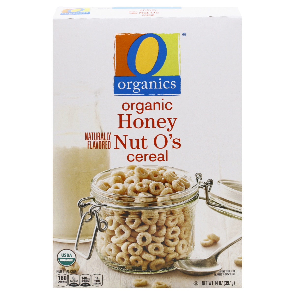 slide 1 of 9, O Orgnc Cereal Honey Nut Os, 