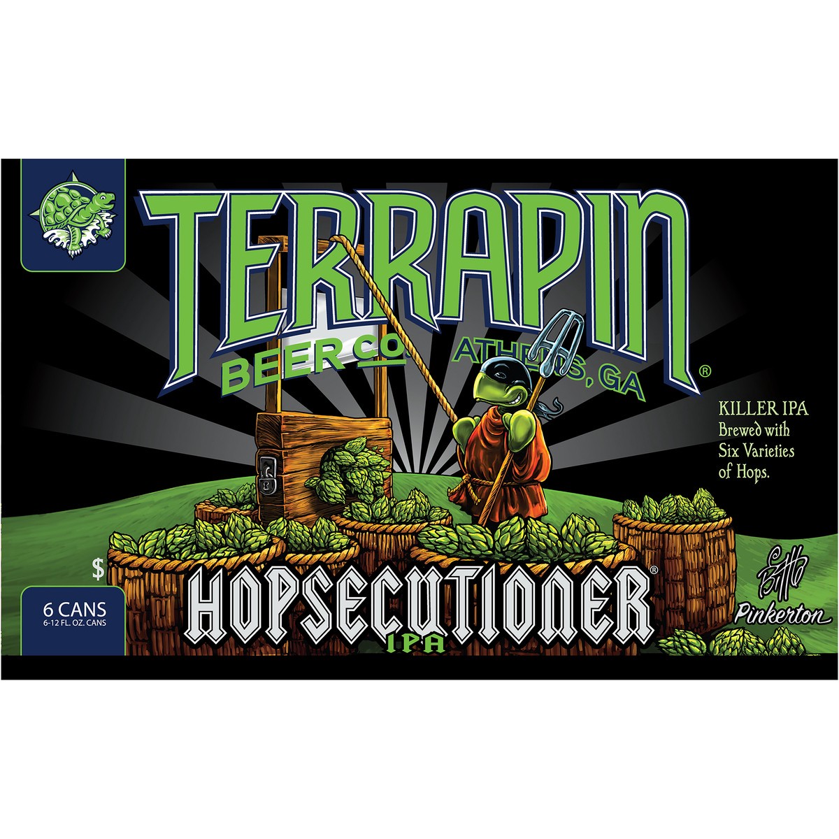 slide 2 of 9, Terrapin Beer Co. Hopsecutioner IPA Beer, 6 ct; 12 fl oz