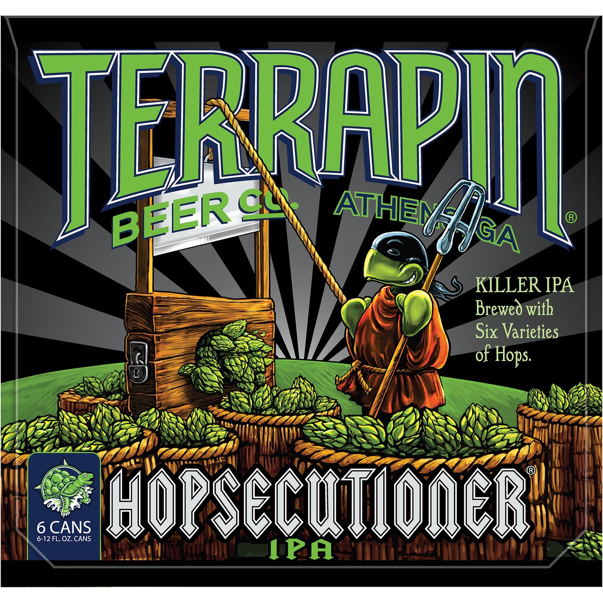 slide 7 of 9, Terrapin Beer Co. Hopsecutioner IPA Beer, 6 ct; 12 fl oz
