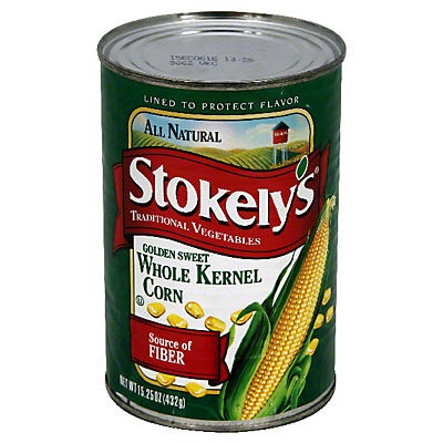 slide 1 of 1, Stokely's Traditional Vegetables Corn - Whole Kernel Golden Sweet, 15 oz