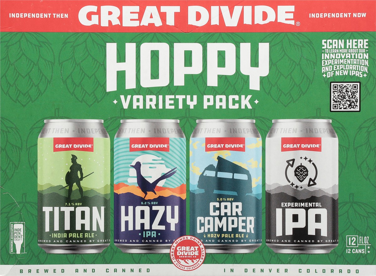 slide 6 of 12, Great Divide Brewing Co. Hoppy Beer Variety Pack 12 - 12 fl oz Cans, 12 ct