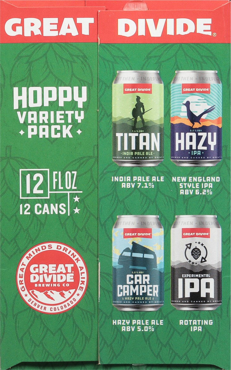 slide 7 of 12, Great Divide Brewing Co. Hoppy Beer Variety Pack 12 - 12 fl oz Cans, 12 ct