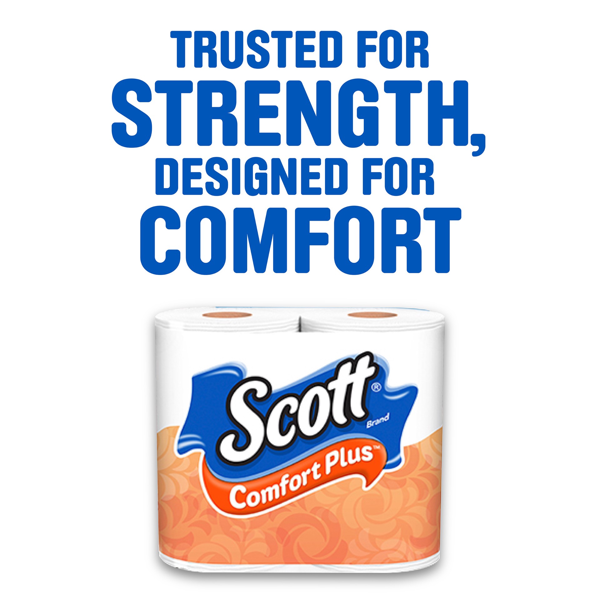 slide 4 of 5, Scott ComfortPlus Toilet Paper, 18 Double Rolls, 231 Sheets per Roll, Septic-Safe, 1-Ply Toilet Tissue, 4158 ct