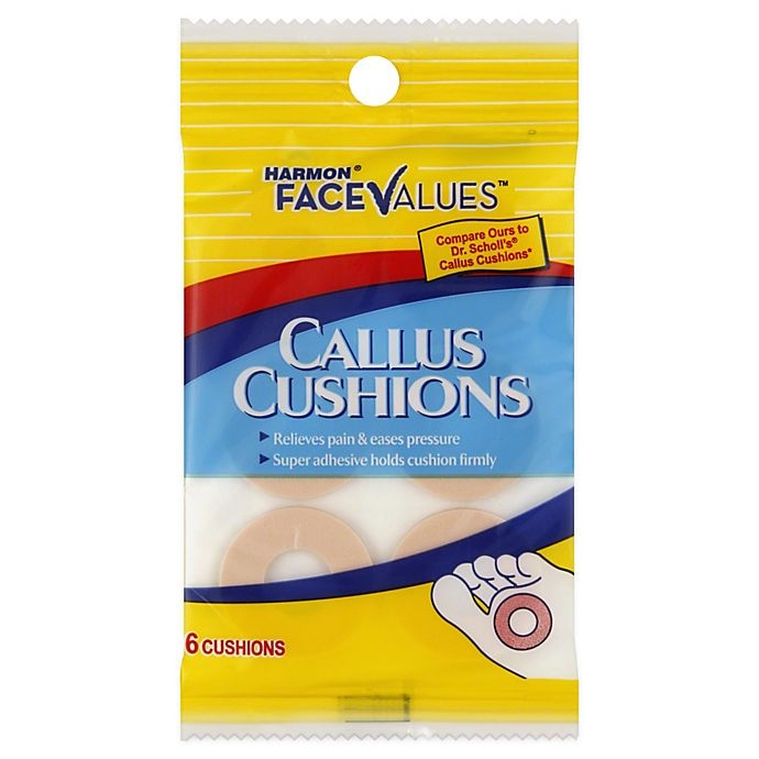 slide 1 of 1, Harmon Face Values Callus Cushions, 6 ct