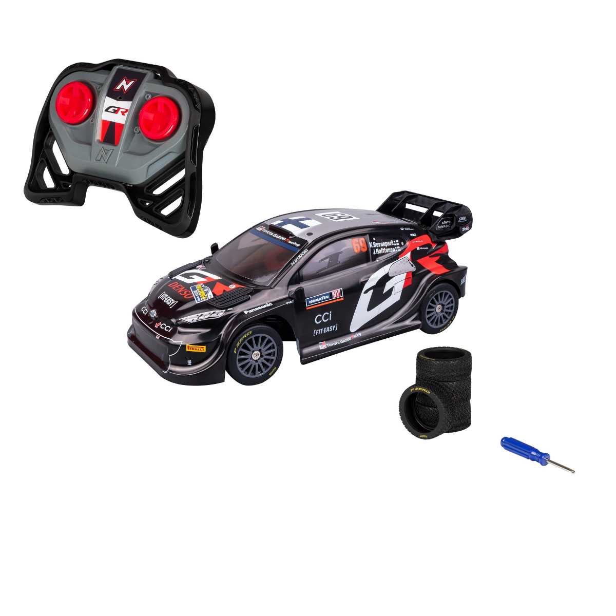 slide 3 of 3, 1:16th Rally Series RC Assortment with extra tyres, 1 ct