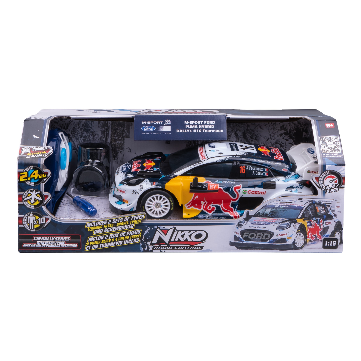 slide 1 of 3, 1:16th Rally Series RC Assortment with extra tyres, 1 ct