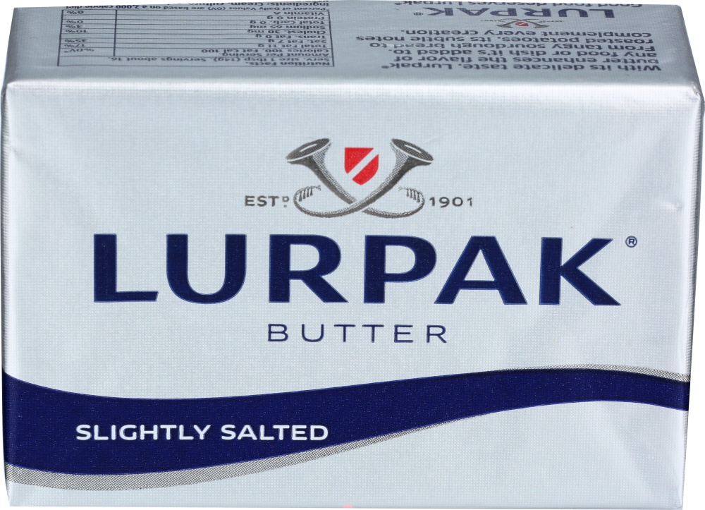 slide 1 of 1, Lurpak Imported Slightly Salted Danish Butter, 8 oz