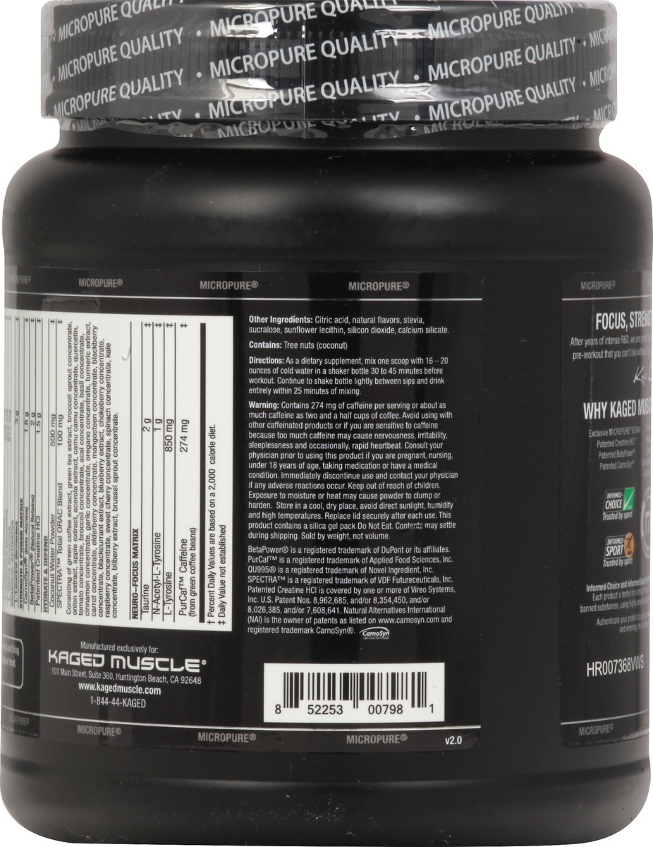 slide 8 of 11, Kaged Muscle Amino Synergy Pre-Workout Primer 1.30 lb, 1.3 lb