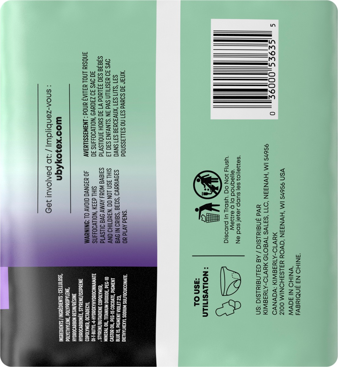 slide 2 of 9, U by Kotex Clean & Secure Overnight Maxi Pads with Wings, Extra Heavy Absorbency, 24 Count, 24 ct