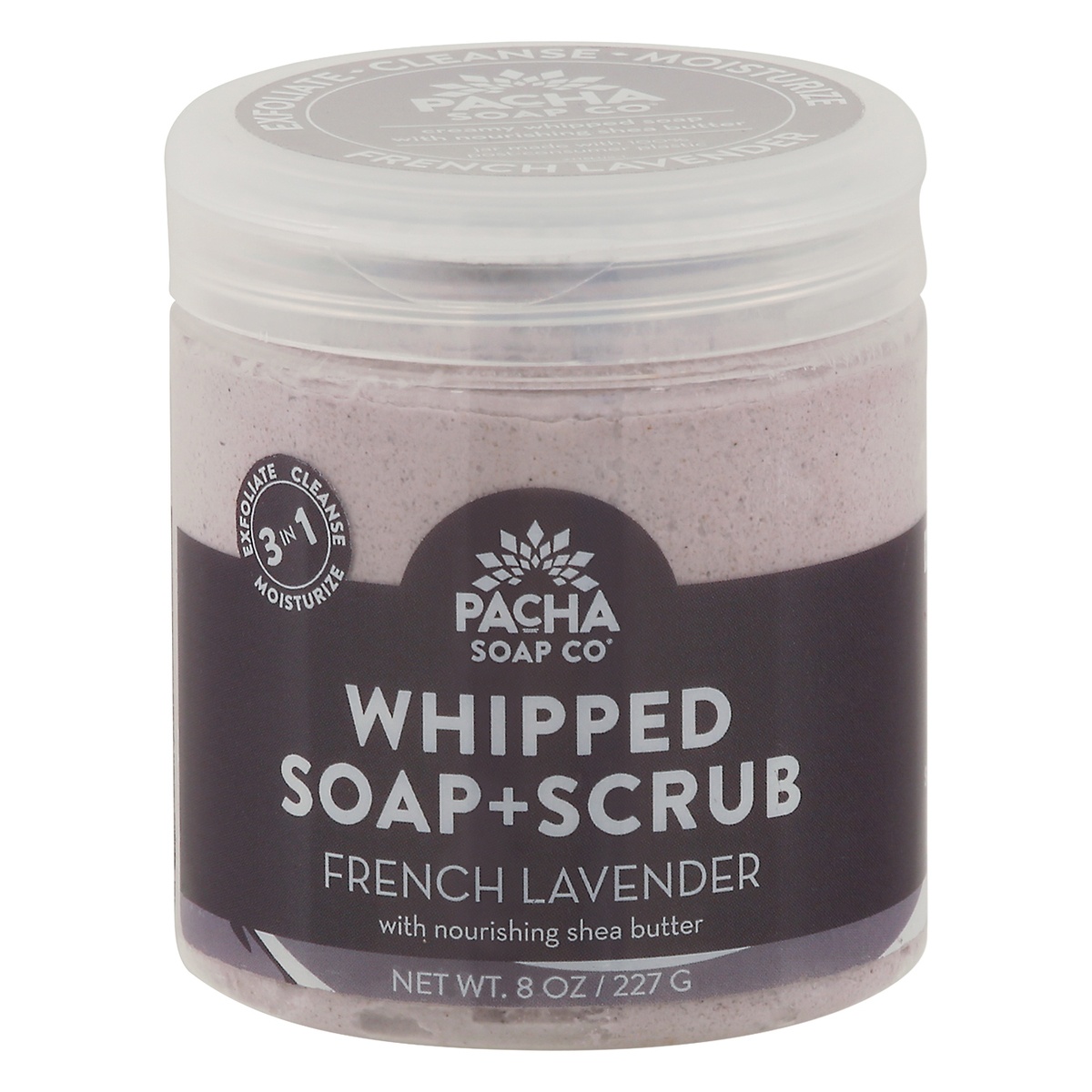 slide 1 of 1, Pacha Soap Co French Lavender Whipped Soap And Scrub, 8 oz