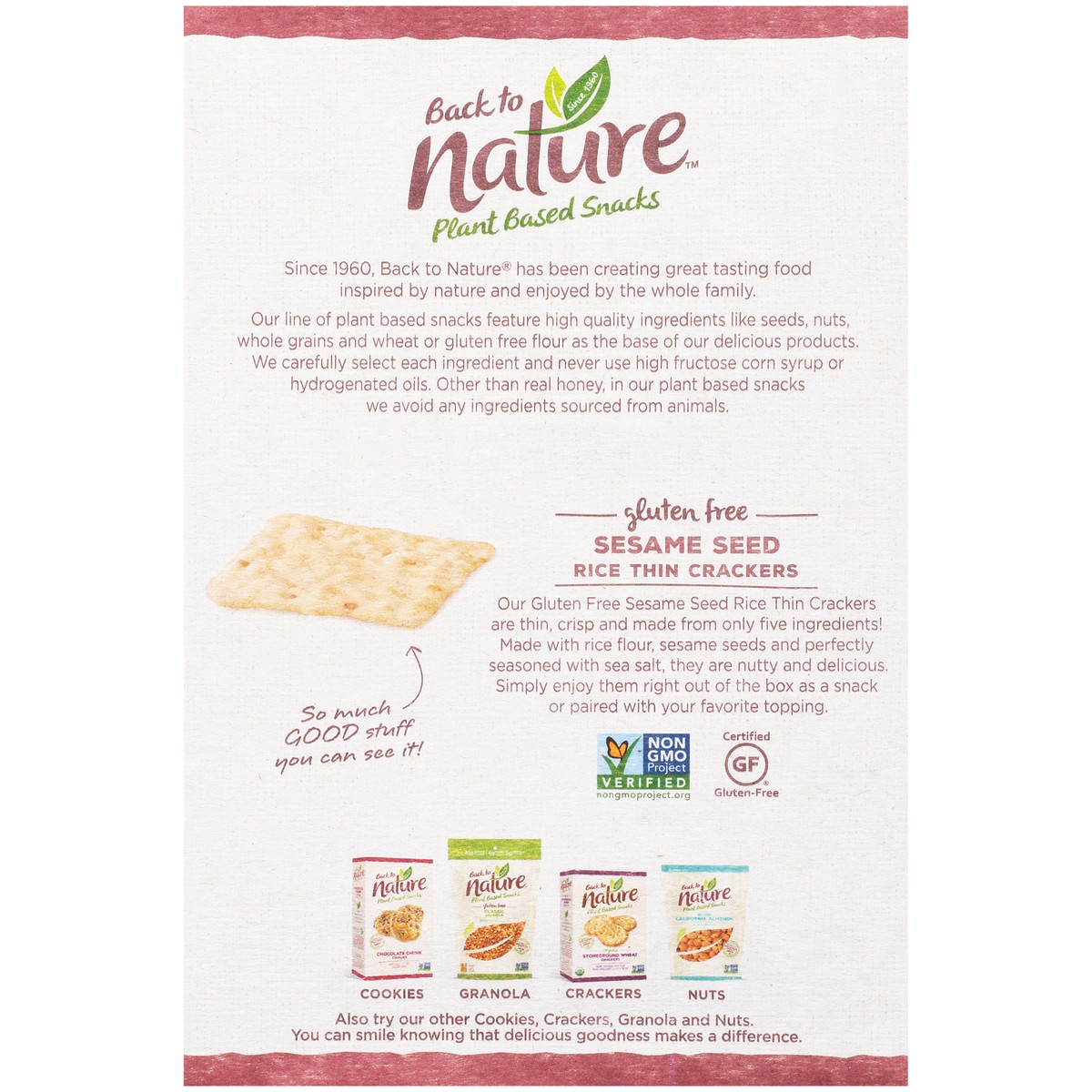 slide 4 of 9, Back to Nature Rice Thin Crackers, 4 oz