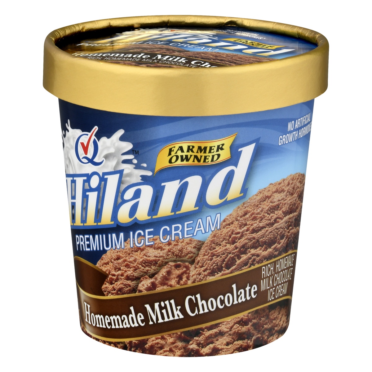 slide 3 of 10, Hiland Dairy Premium Ice Cream Homemade Milk Chocolate, 1 pint