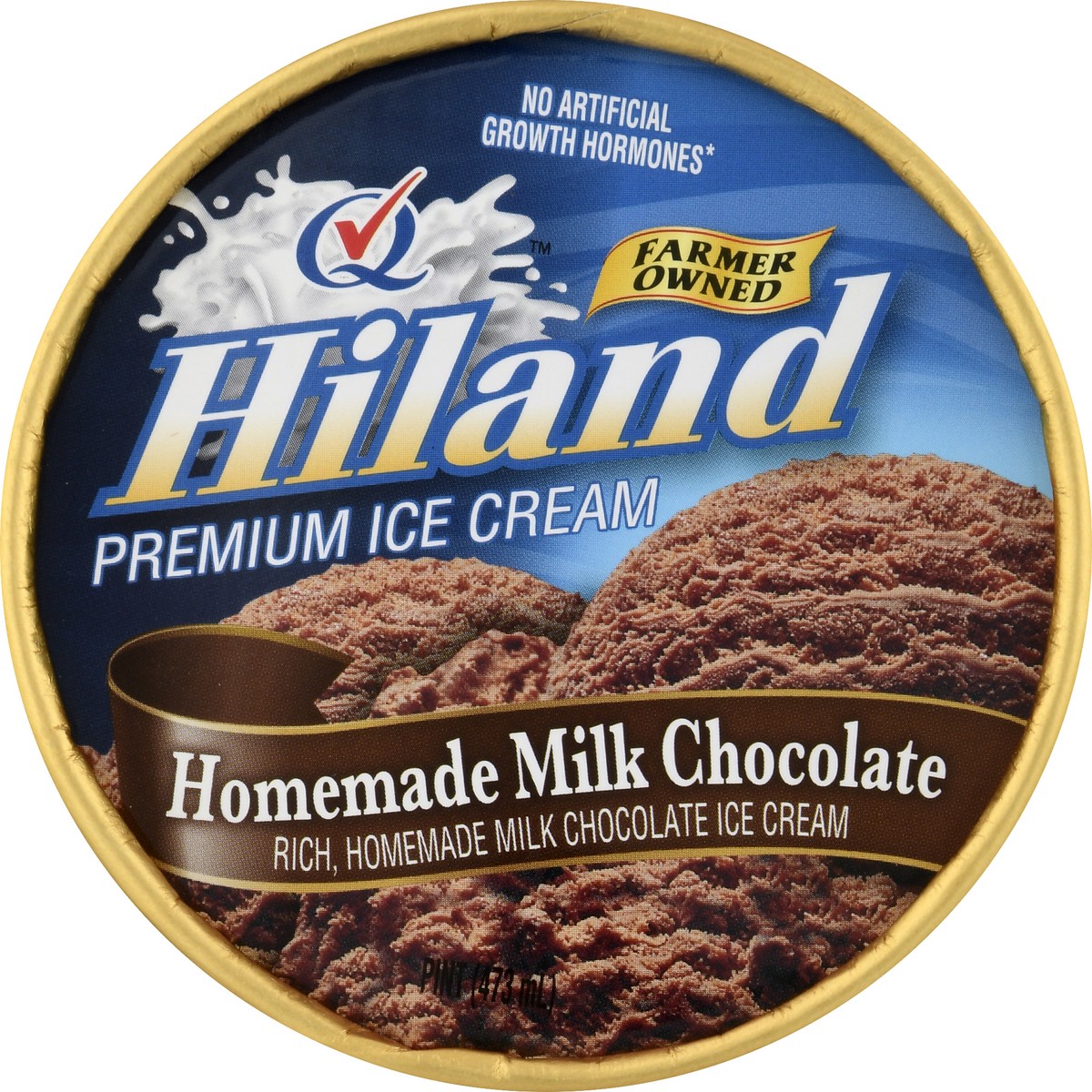 slide 10 of 13, Hiland Dairy Premium Homemade Milk Chocolate Ice Cream 1 pt, 1 pint