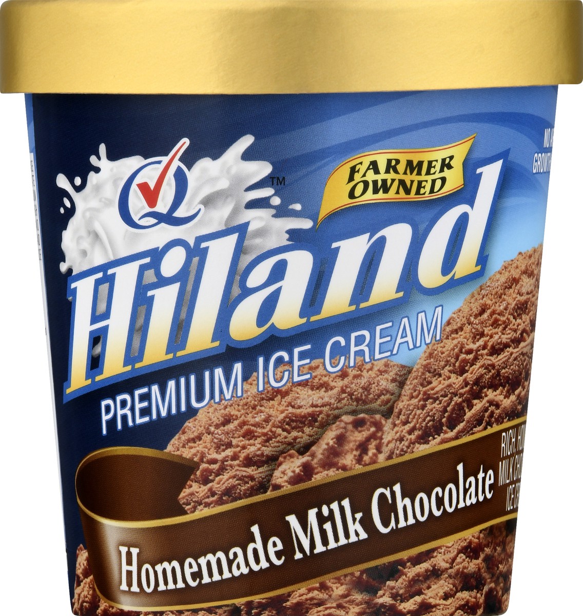 slide 1 of 13, Hiland Dairy Premium Homemade Milk Chocolate Ice Cream 1 pt, 1 pint