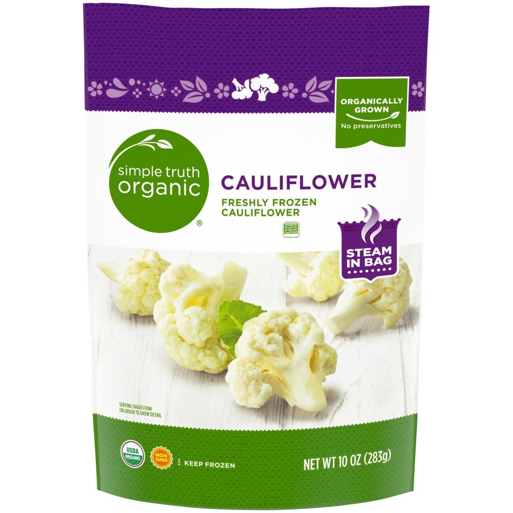 slide 3 of 3, Simple Truth Organic Frozen Cauliflower, 10 oz