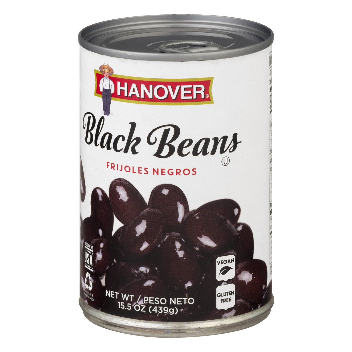 slide 5 of 13, Hanover Black Beans 15.5 oz, 15.5 oz