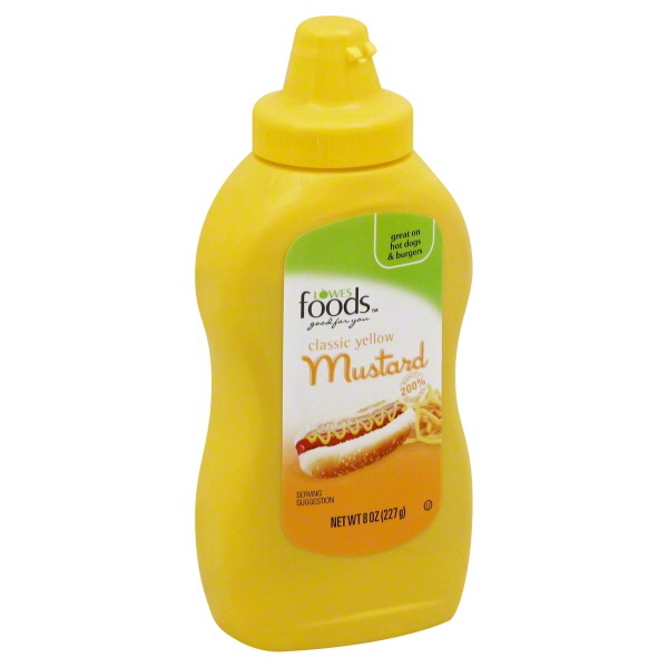 slide 1 of 1, Lowes Foods Mustard, 8 oz